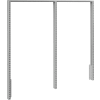 BOSTONtec DBUP53, Double Bay Uprights, 53", Slotted, With Hardware