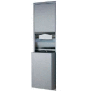 Bobrick® ClassicSeries Semi-Recessed Convertible Folded Paper Towel Dispenser/Receptacle