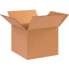 Cardboard Corrugated Boxes 10" x 10" x 8" 200#/ECT-32 - Pkg Qty 25