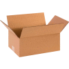 Flat Cardboard Corrugated Boxes 10" x 6" x 3" 200#/ECT-32 - Pkg Qty 25