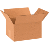 Global Industrial Cardboard Corrugated Boxes, 10"L x 8"W x 6"H, Kraft - Pkg Qty 25