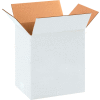 Cardboard Corrugated Boxes 11-1/4" x 8-3/4" x 12" 200#/ECT-32, White - Pkg Qty 25