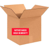 Weater-Resistant Cardboard Corrugated Boxes 12" x 12" x 12" 350#/V3c - Pkg Qty 20