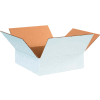 Cardboard Corrugated Boxes 12" x 12" x 4" 200#/ECT-32, White - Pkg Qty 25
