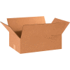 Global Industrial™ Flat Cardboard Corrugated Boxes, 18"L x 12"W x 6"H, Kraft - Pkg Qty 25