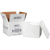 Reusable & Recyclable Insulated Shipping Kit, 9-1/2"L x 9-1/2"W x 7"H, White