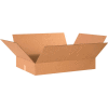 Flat Cardboard Corrugated Boxes 22" x 16" x 14" 200#/ECT-32 - Pkg Qty 25