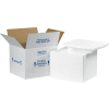 Foam Insulated Shipping Kit, 12"L x 10"W x 9"H, White