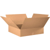 Flat Cardboard Corrugated Boxes 28" x 28" x 8" 200#/ECT-32 - Pkg Qty 10