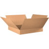 Flat Cardboard Corrugated Boxes 30" x 30" x 6" 200#/ECT-32 - Pkg Qty 20