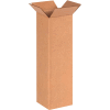 Tall Cardboard Corrugated Boxes 6" x 6" x 20" 200#/ECT-32 - Pkg Qty 25