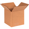 Cube Cardboard Corrugated Boxes 6" x 6" x 6" 200#/ECT-32 - Pkg Qty 25