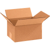 Cardboard Corrugated Boxes 9" x 7" x 5" 200#/ECT-32 - Pkg Qty 25