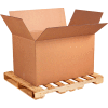 Global Industrial HD Double Wall Cardboard Corrugated Boxes, 41"L x 28-3/4"W x 25-1/2"H Kraft - Pkg Qty 5
