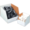 18" x 18" x 10" Jumbo Open Top White Corrugated Boxes - Pkg Qty 25