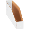 Global Industrial 2" x 12" x 4-1/2" Open Top White Corrugated Bin Box - Pkg Qty 50
