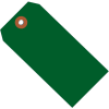 Plastic Shipping Tag 4-3/4" x 2-3/8" Green - 100 Pack
