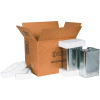 Four - 1 Gallon F-Style Haz Mat Shipper Kit, 16-3/8" x 11-3/8" x 12-3/8"