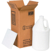 One - 1 Gallon Plastic Jug Haz Mat Shipper Kit, 6" x 6" x 12-3/4"