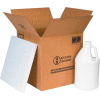 Four - 1 Gallon Plastic Jug Haz Mat Shipper Kit, 12-1/4" x 12-1/4" x 12-3/4"