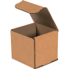 Corrugated Mailers 4" x 4" x 4" 200#/ECT-32 Kraft - Pkg Qty 50
