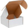 Corrugated Tab Lock Literature Mailers 10" x 10" x 5" 200#/ECT-32 White - Pkg Qty 50