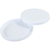 Plastic End Caps, 8" Diameter, White - 100 Pack