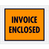 Full Face Envelopes - "Invoice Enclosed" 7 x 5-1/2" Orange - 1000/Case