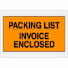 Full Face Envelopes - "Packing List/Invoice Enclosed" 7 x 10" Orange - 1000/Case