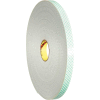 3M 4008 Double Sided Foam Tape 1/2" x 36 Yds. 1/8" Thick White