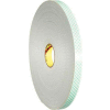 3M 4008 Double Sided Foam Tape 1/2" x 5 Yds. 1/8" Thick Natural
