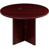Interion® 42" Round Conference Table - Mahogany