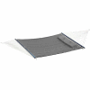 Bliss Quilted Poly Outdoor Hammock with Pillow, Dark Gray
