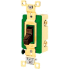 Bryant 3002BRN Industrial Grade Toggle Switch, 30A, 120/277V AC, Double Pole, Brown