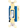 Bryant 4801BW Industrial Grade Toggle Switch, Single Pole, 15A, 120/277V AC, White