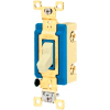 Bryant 4801I Industrial Grade Toggle Switch, Single Pole, 15A, 120/277V AC, Ivory