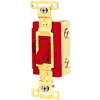 Bryant 4901PLR120 Industrial Grade Toggle Switch, Single Pole, 20A, 120V AC, Pilot Red