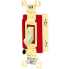 Bryant 4902W Industrial Grade Toggle Switch, Double Pole, 20A, 120/277V AC, White