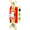 Bryant 4925W Toggle Switch, Double Pole, Double Throw, 20A, 120/277V AC, White