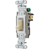 Bryant CSB115BI Commercial Grade Toggle Switch, Single Pole, 15A, 120/277V AC, Ivory