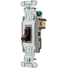 Bryant CSB120B Commercial Grade Toggle Switch, Single Pole, 20A, 120/277V AC, Brown