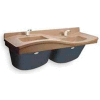 Bradley Lavatory System, High On Left, 2 People, Series FL2H, 2 Person