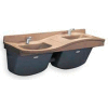 Bradley Corp® Lavatory System, Low On Left, 2 People, Series FL2L, 2 Person