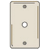 Bryant NP11I Telephone and Coax Plate, 1-Gang, Standard, Ivory Nylon, Box