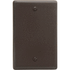 Bryant NP13 Box Mounted Blank Plate, 1-Gang, Standard, Brown Nylon