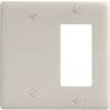 Bryant NP1326LA Blank Styleline Combo Plate, 2-Gang, Standard, Light Almond Nylon