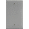 Bryant NP13GY Box Mounted Blank Plate, 1-Gang, Standard, Gray Nylon