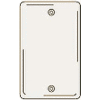 Bryant NP13LA Box Mounted Blank Plate, 1-Gang, Standard, Light Almond Nylon