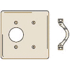 Bryant NP147I Single Blank Combo Plate, 2-Gang, Standard, Ivory Nylon