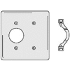 Bryant NP147W Single Blank Combo Plate, 2-Gang, Standard, White Nylon